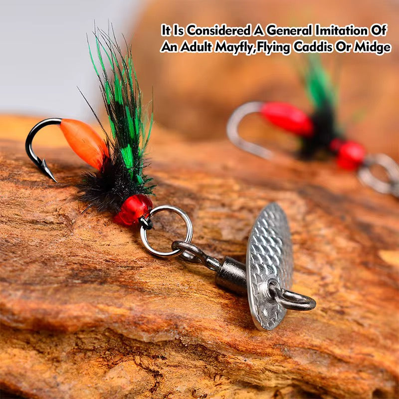 6 Moscas Con Cuchara Fly Fishing Pesca Truchas