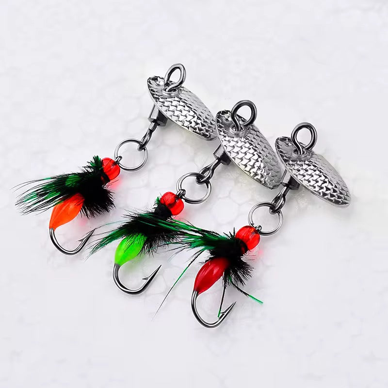 6 Moscas Con Cuchara Fly Fishing Pesca Truchas