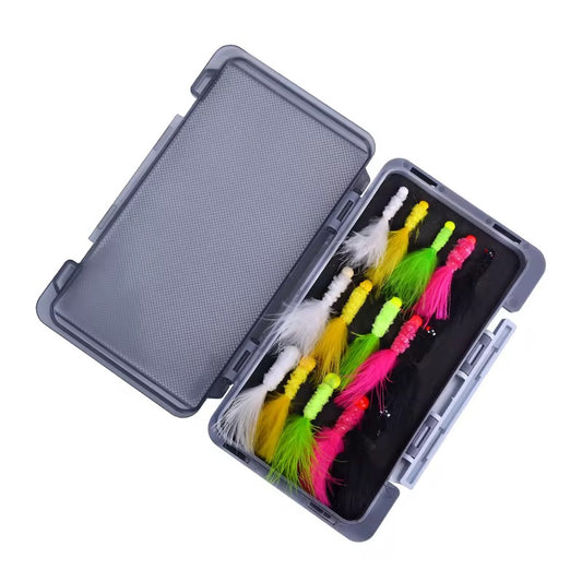 Kit Moscas Ninfas streamers 15 Unidades Fly Fishing Pesca Truchas