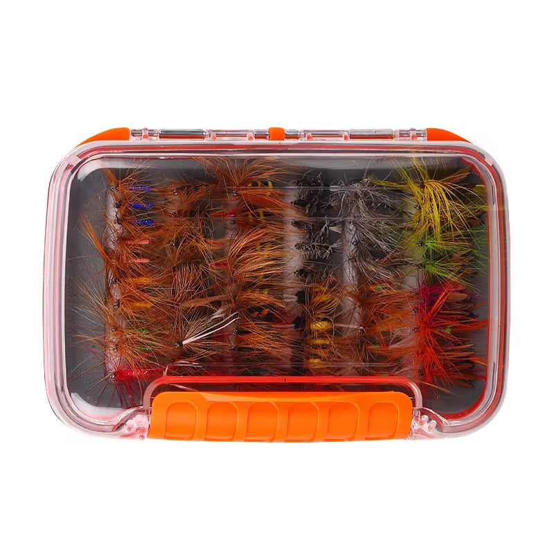 Caja de 120 Moscas, ninfas, streamers calidad premium