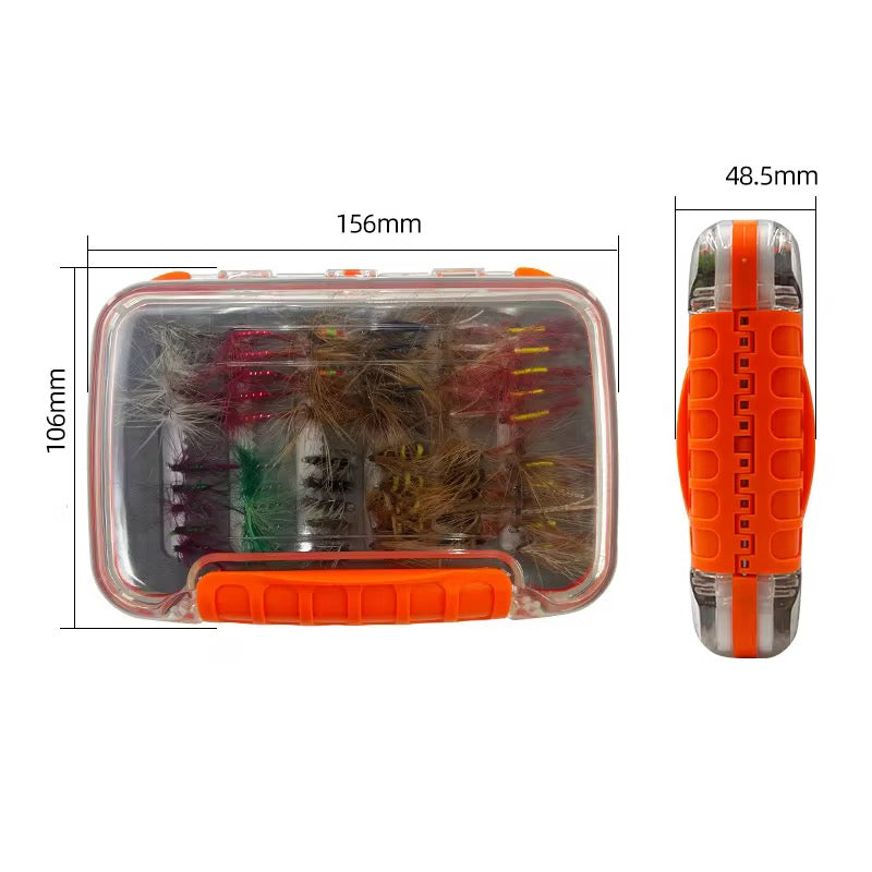 Caja de 120 Moscas, ninfas, streamers calidad premium