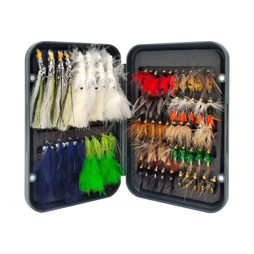 66 Moscas Ninfas Fly Fishing Pesca Truchas