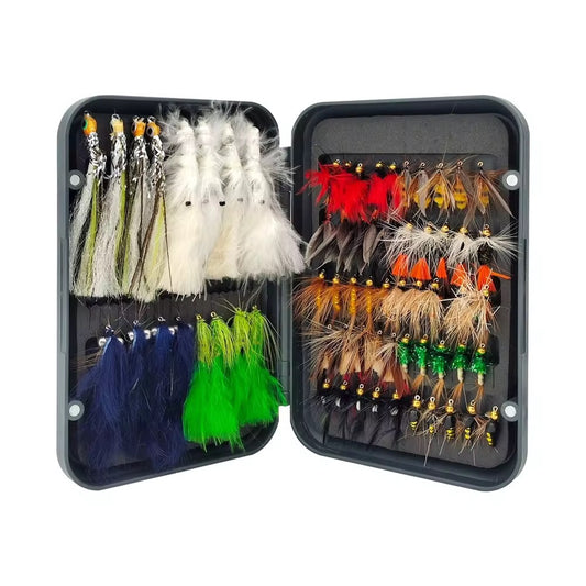 66 Moscas Ninfas Fly Fishing Pesca Truchas
