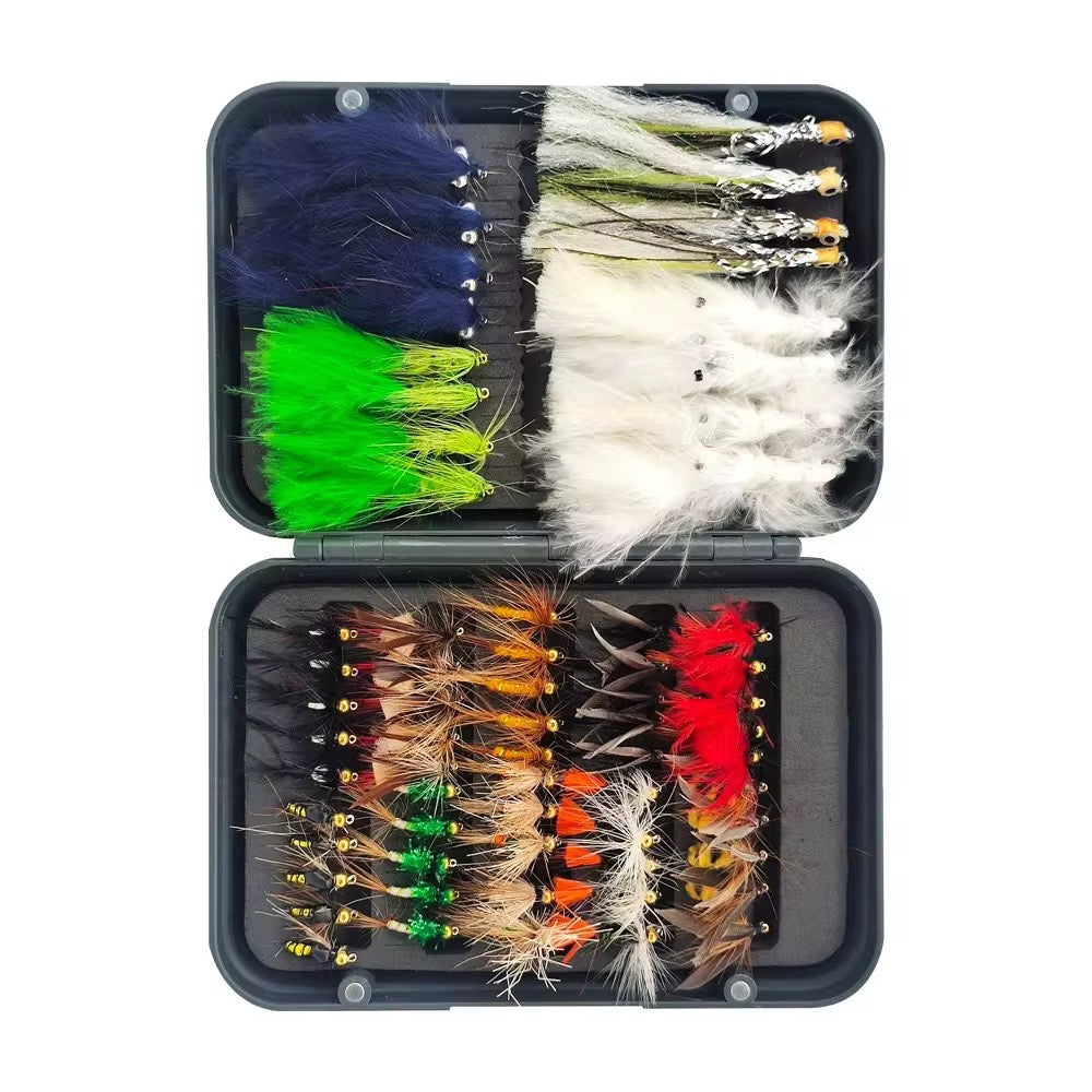 66 Moscas Ninfas Fly Fishing Pesca Truchas