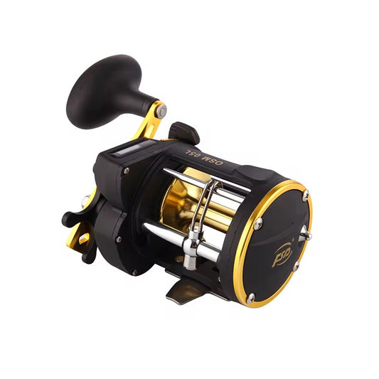 Reel Rotativo Digital 6.0:1 Carbono Y Aluminio Pesca Mar
