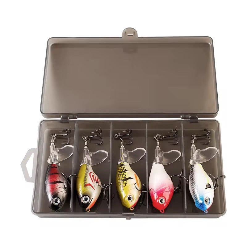 5 Señuelos Cola Rotor Helice Premium Pesca Tararira Dorado