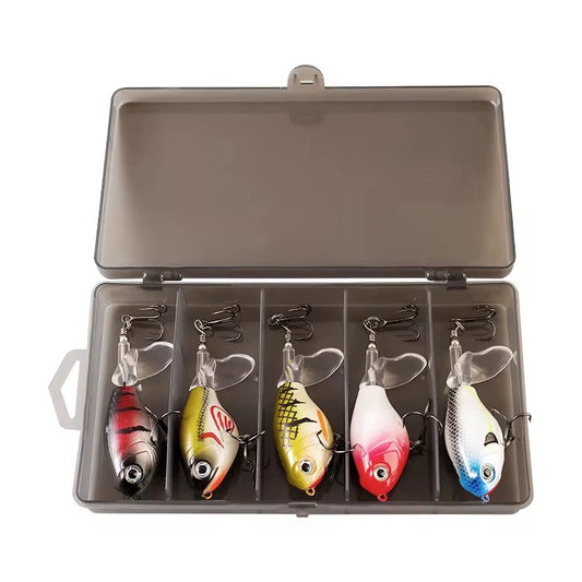 5 Señuelos Cola Rotor Helice Premium Pesca Tararira Dorado
