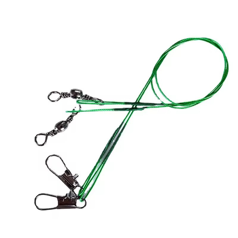 5 Leader De Acero 30 Cm Pesca Tanza Chicote De Acero
