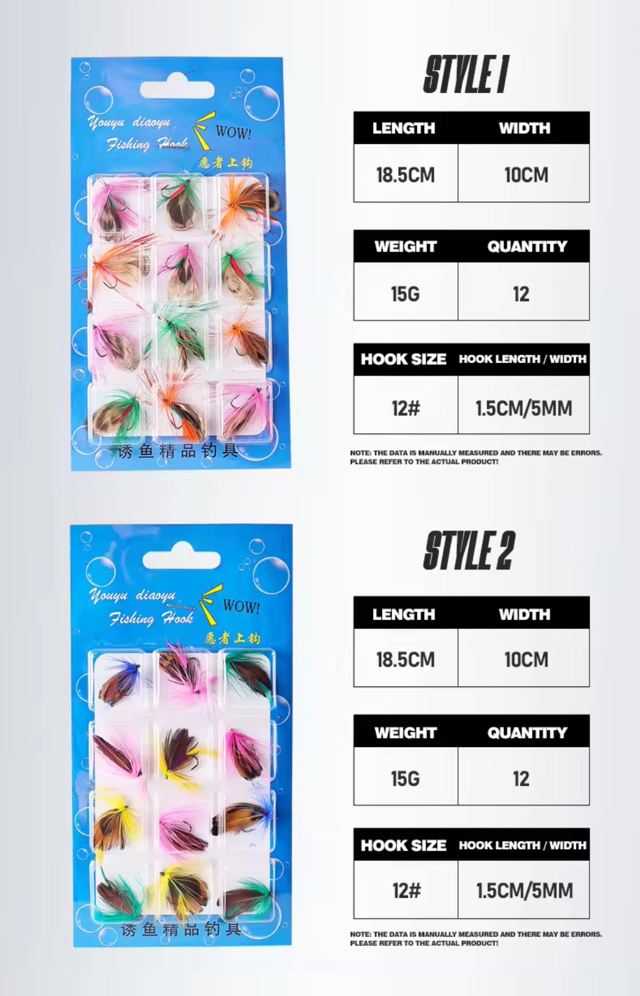 Importadas 12 Moscas De Pesca Premium Truchas