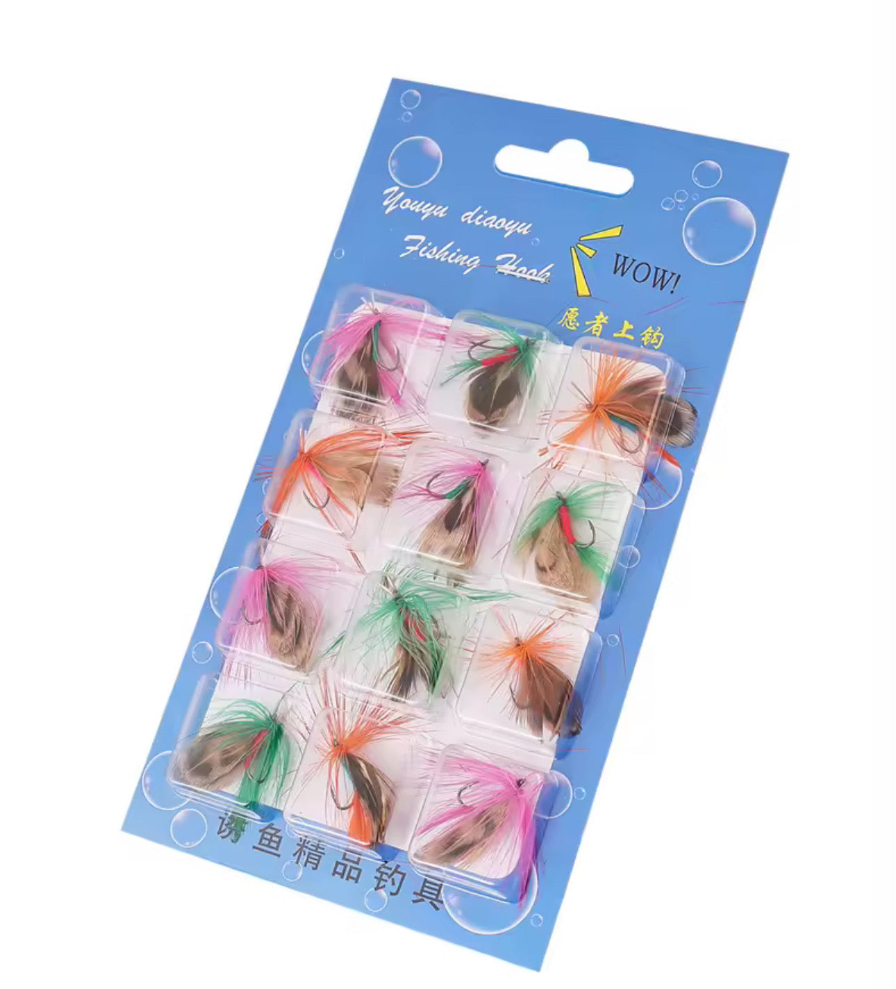 Importadas 12 Moscas De Pesca Premium Truchas