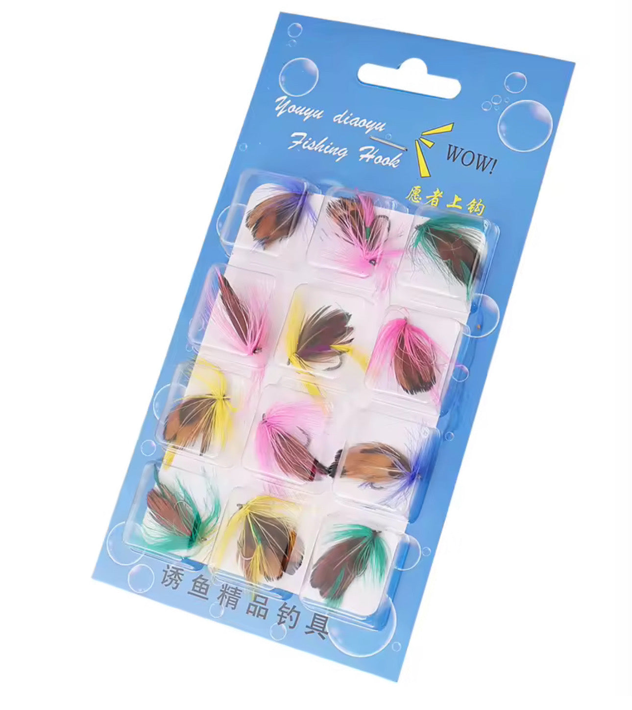 Importadas 12 Moscas De Pesca Premium Truchas