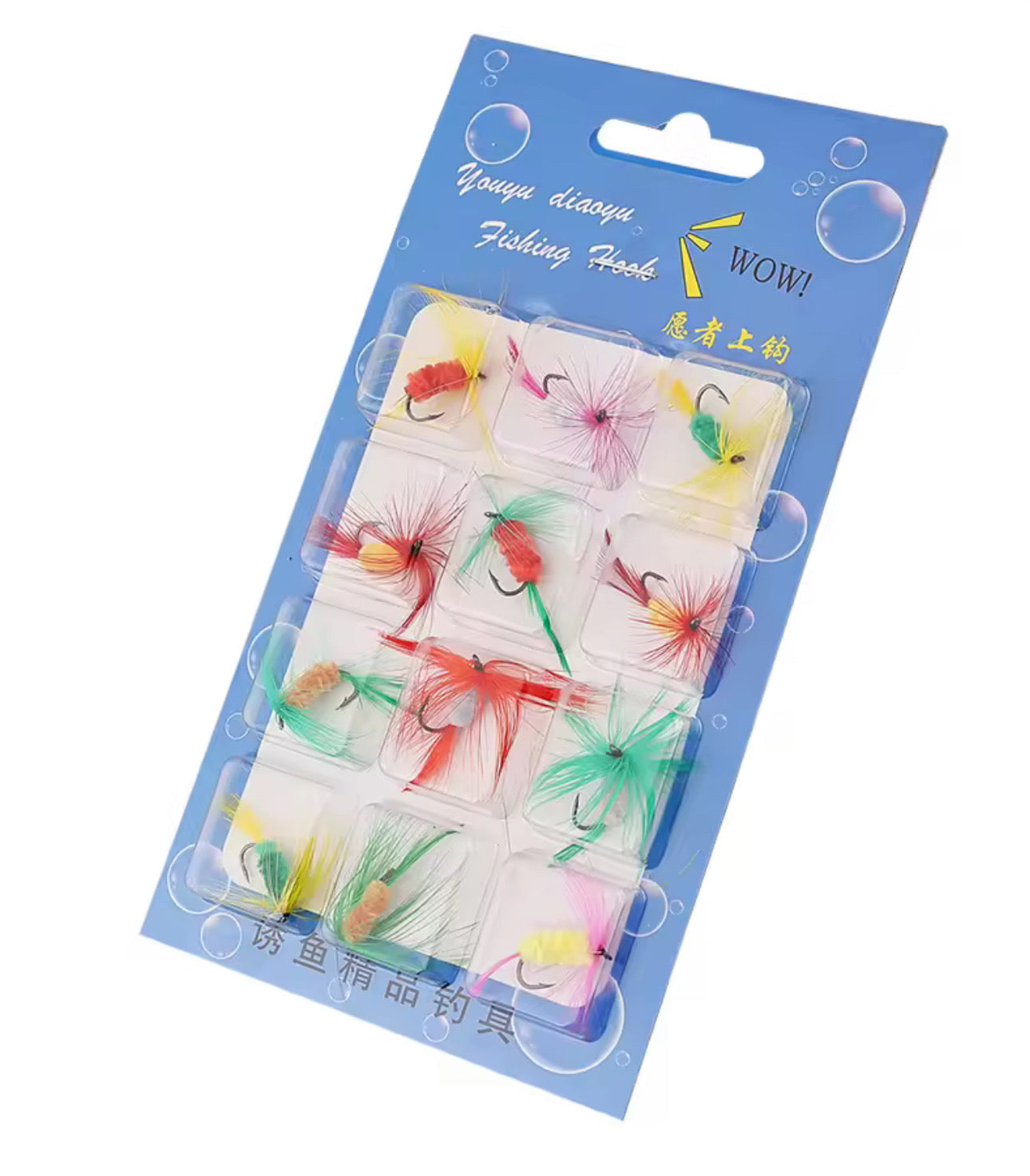 Importadas 12 Moscas De Pesca Premium Truchas