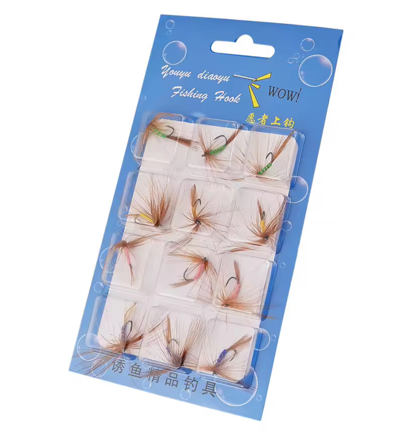 Importadas 12 Moscas De Pesca Premium Truchas