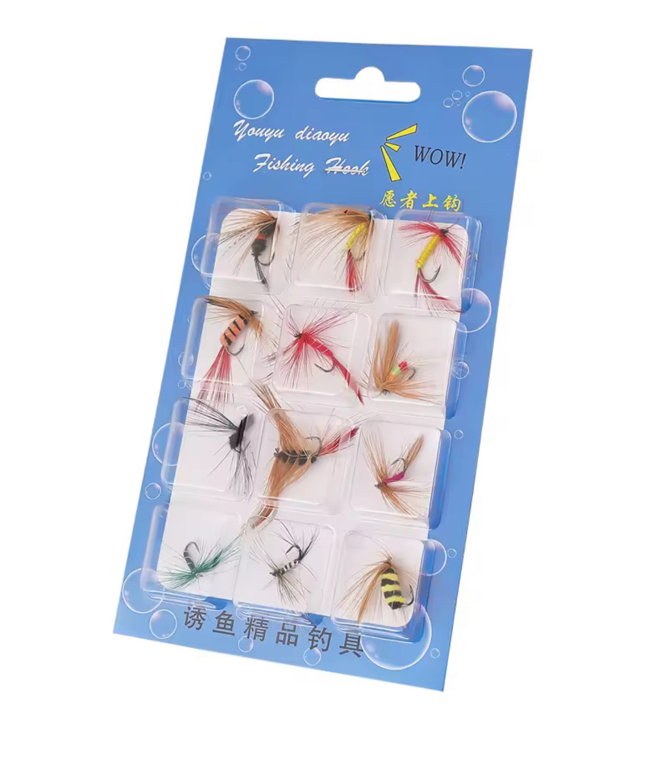 Importadas 12 Moscas De Pesca Premium Truchas