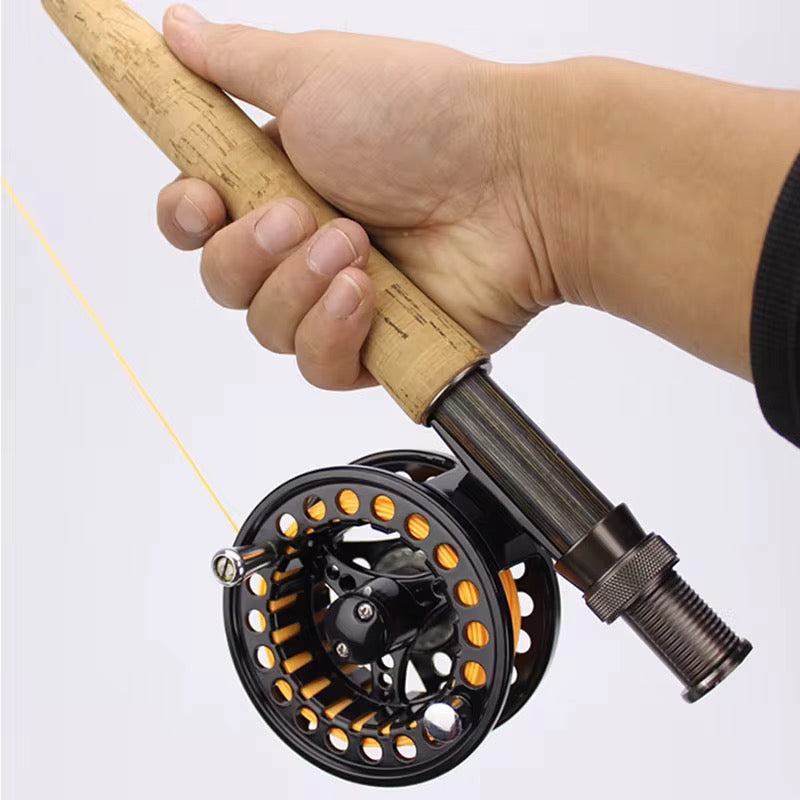 Combo Fly Weihe Pesca Mosca Caña+reel+linea+moscas+estuche