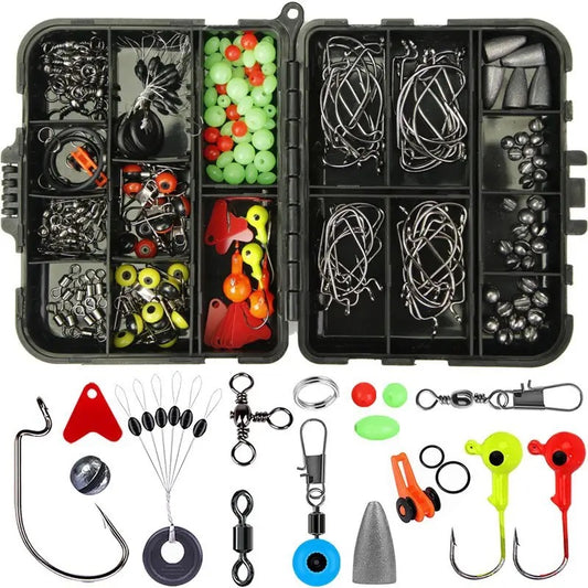 Kit De Pesca Caja Con 213 Pcs Accesorios Profesional