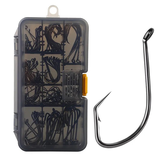 Caja De Anzuelos De Pesca 161 Piezas Distintos Tamaños