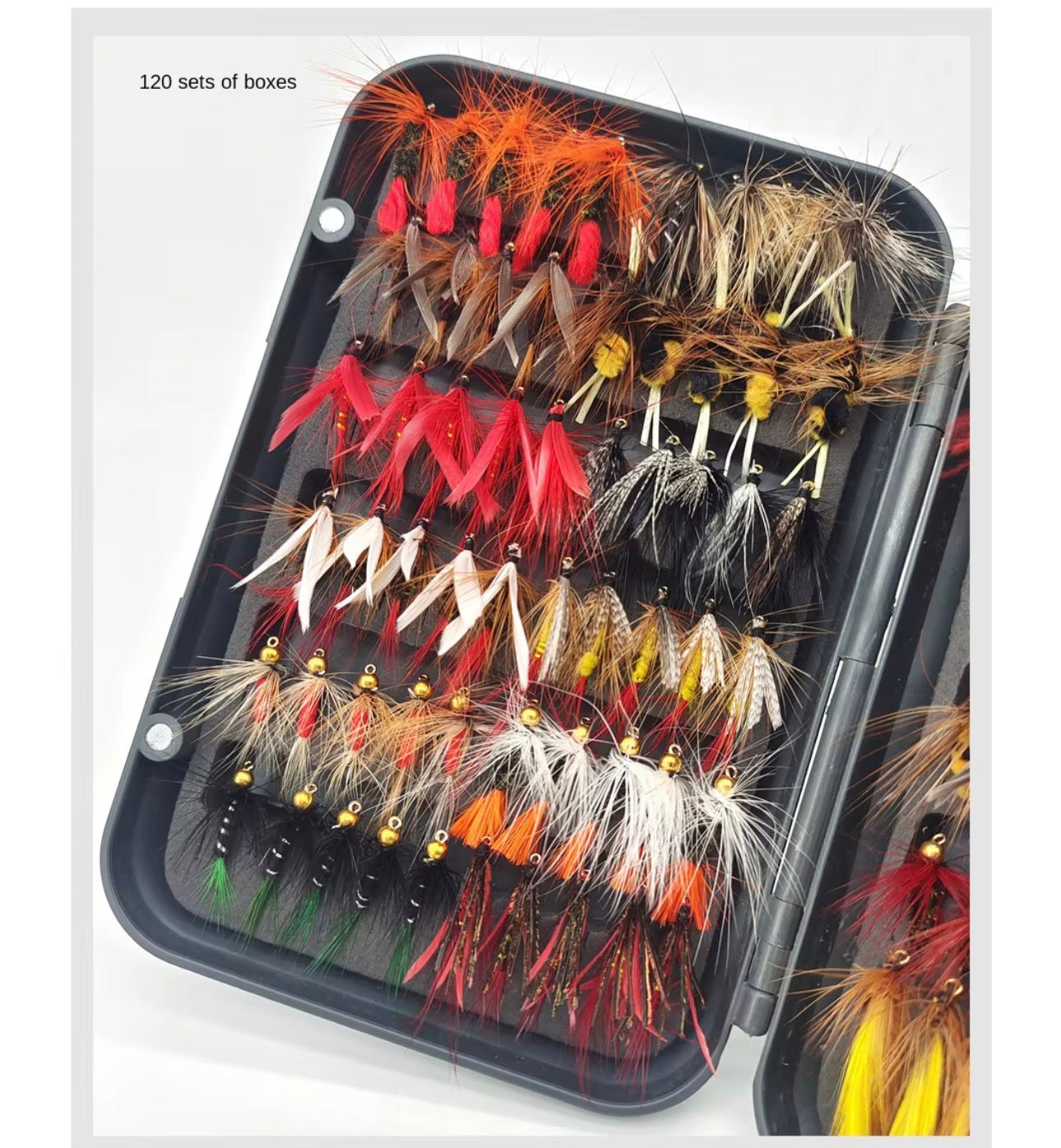 120 Moscas Ninfas Stremers Fly Fishing Pesca Con Mosca