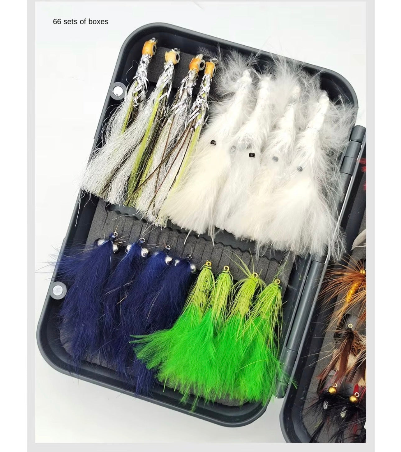 66 Moscas Ninfas Fly Fishing Pesca Truchas