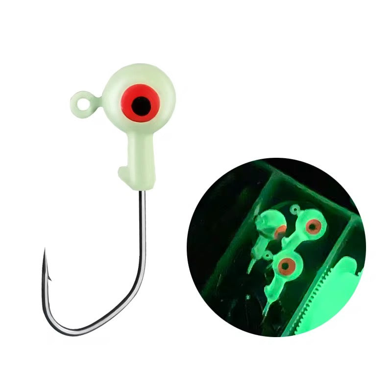 Set señuelos soft bioluminicente pesca nocturna