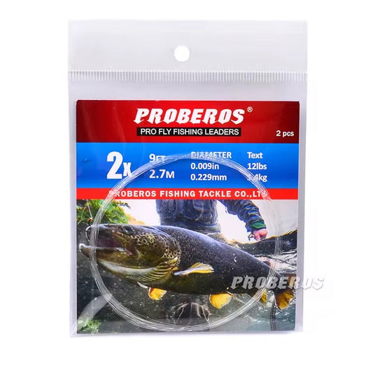 Leader Fly Fishing Linea Nailon Transparente Pesca Mosca