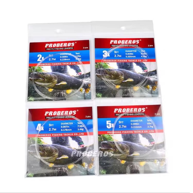 Leader Fly Fishing Linea Nailon Transparente Pesca Mosca