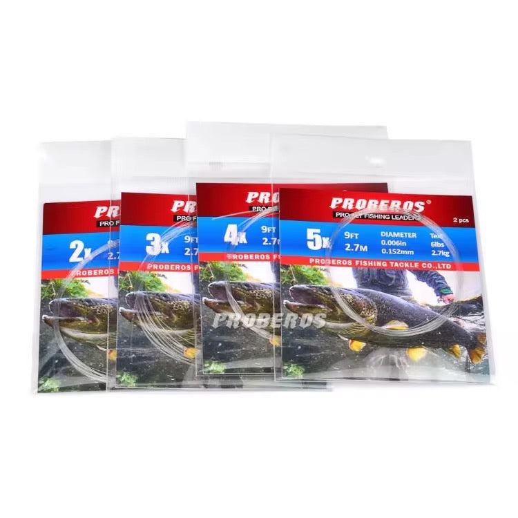 Leader Fly Fishing Linea Nailon Transparente Pesca Mosca