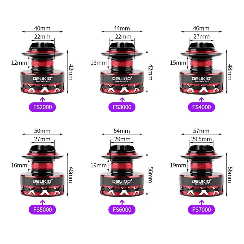 Reel Frontal 7000 Full Metal Pesca