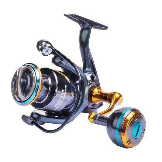 Reel Frontal 4000 Tornasolado Pesca Spinning Calidad Premium