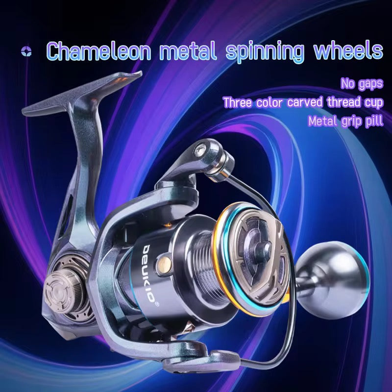 Reel Frontal 4000 Tornasolado Pesca Spinning Calidad Premium