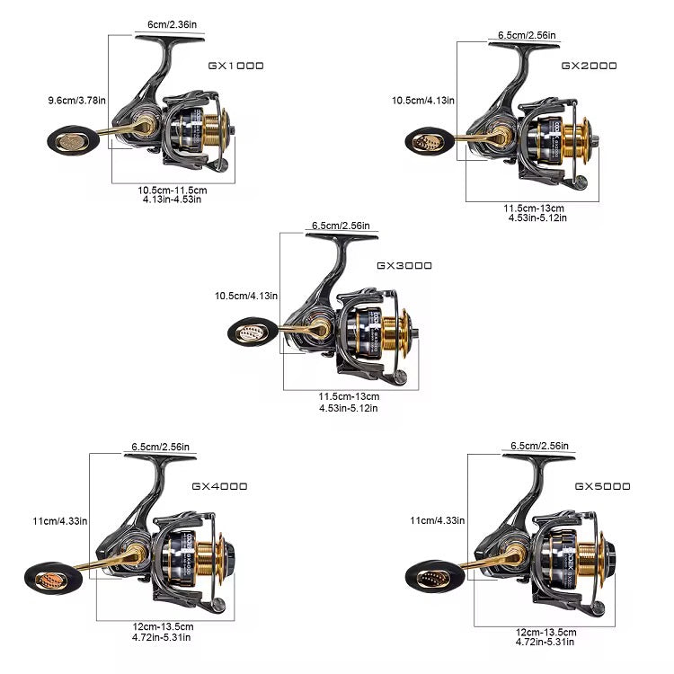 Reel Frontal 3000 Aluminio Calidad Premium Pesca Spinning