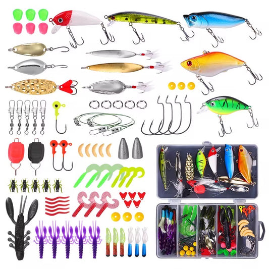 Kit De Señuelos De Pesca, Caja De Aparejos De 88 Piezas Color Leopard