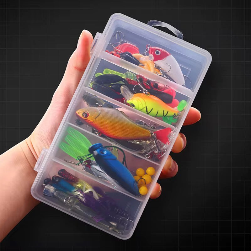 Kit De Señuelos De Pesca, Caja De Aparejos De 88 Piezas Color Leopard