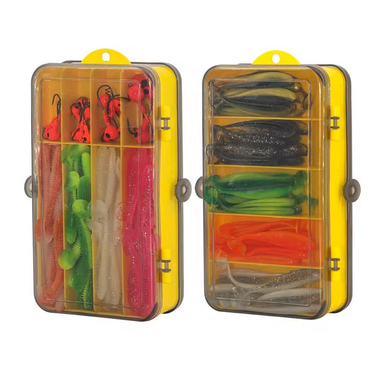 Kit Pesca 131 Piezas Señuelos Soft Blandos