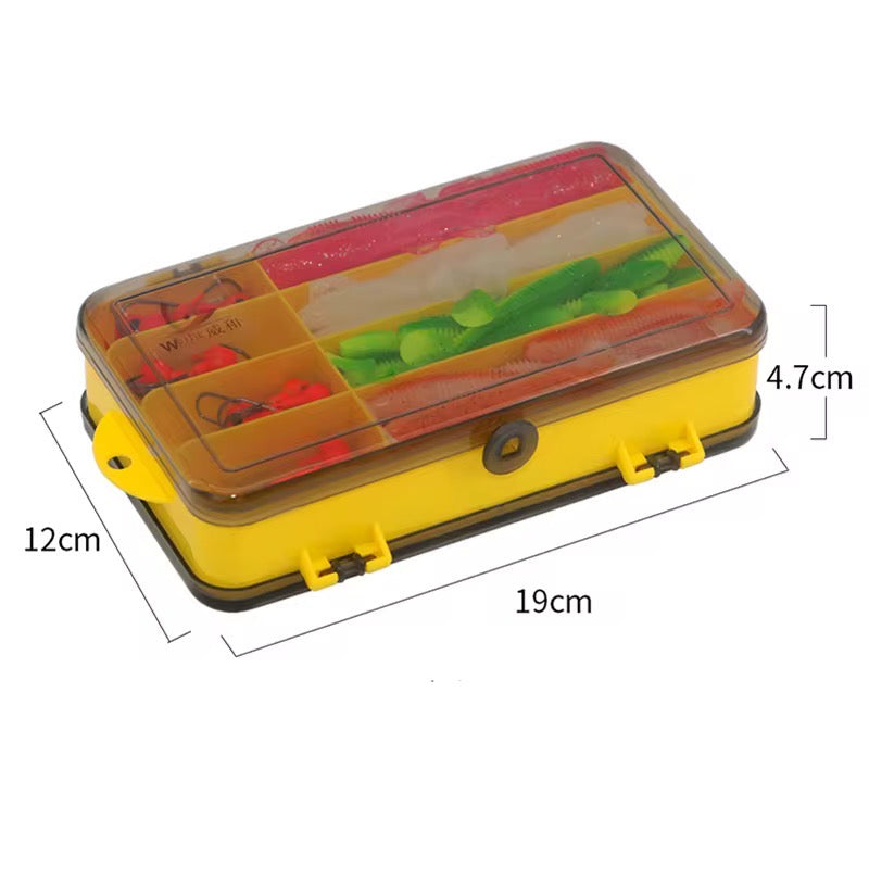Kit Pesca 131 Piezas Señuelos Soft Blandos