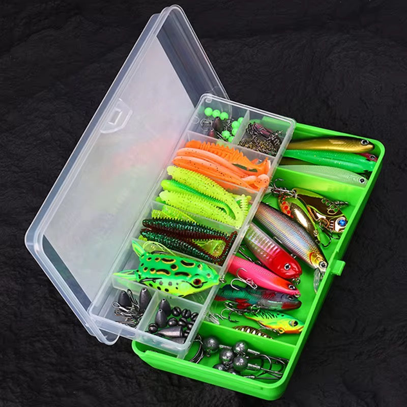 Kit Señuelos 104 Piezas Pesca Truchas Tarariras Dorado