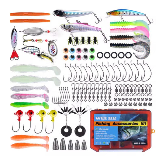 Kit De Señuelos 123 Piezas Pesca Variada