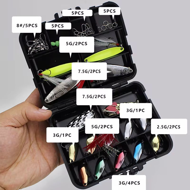 Kit De Cucharas 36 Piezas Pesca Truchas Tarariras Dorado
