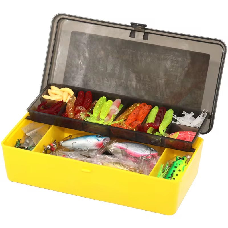Señuelos Pesca Mosca Cebo Accesorios Pescador Kit 302 Piezas Blanco