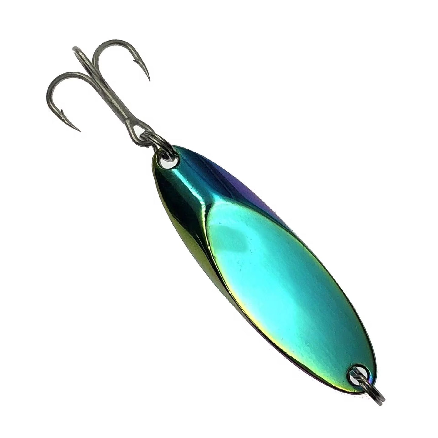 3 Cucharas Voladoras Pesca Color Plateado Dorado Azul