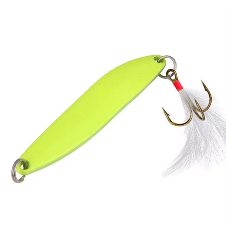 3 Cucharas Bioluminosa Dorada Plateada Pesca Truchas