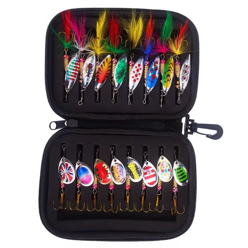 Bolso con 16 cucharas pesca