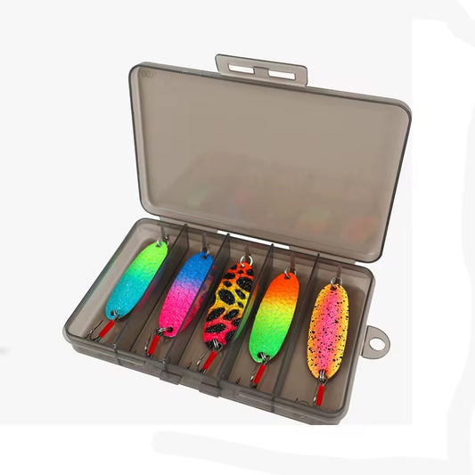 Combo 5 Cucharas Multicolor Pesca Truchas