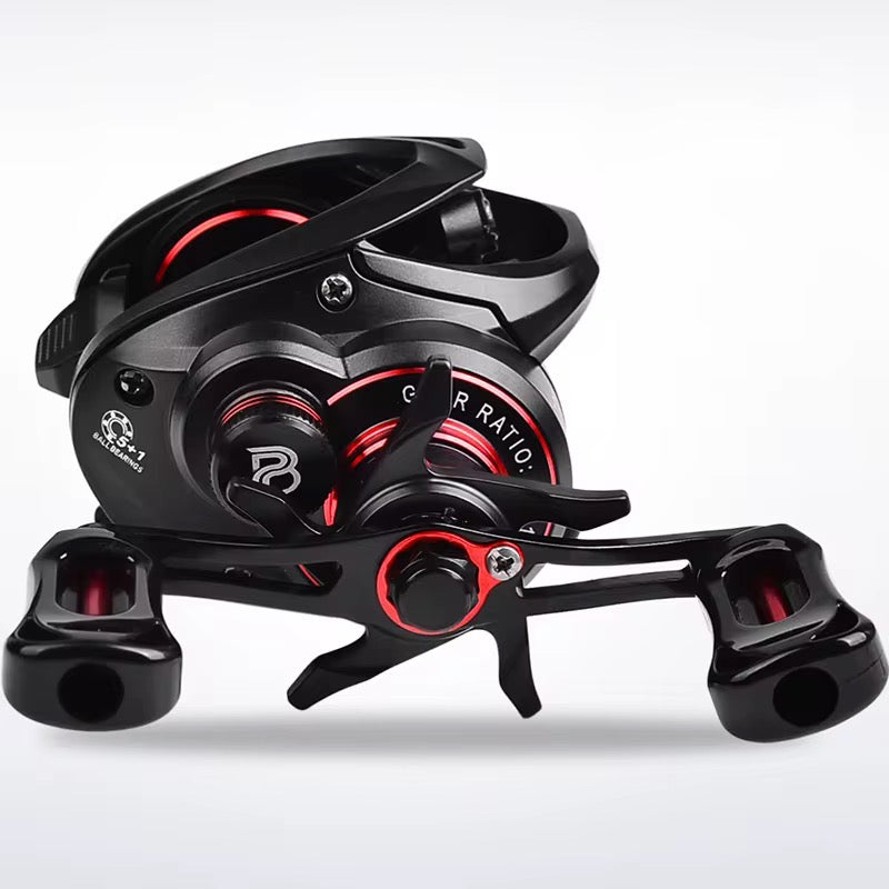 Reel Huevito Baitcast 8kg Freno Magnetico Manija Izquierda