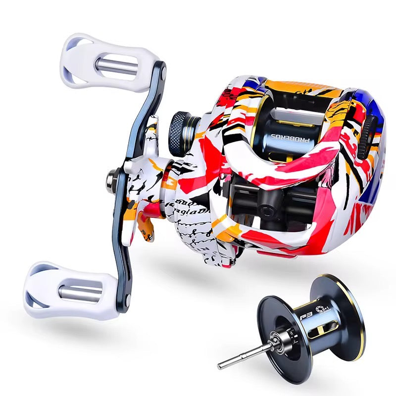 Reel Huevito Baitcast 8kg Freno Magnetico Pesca Dorado Taru