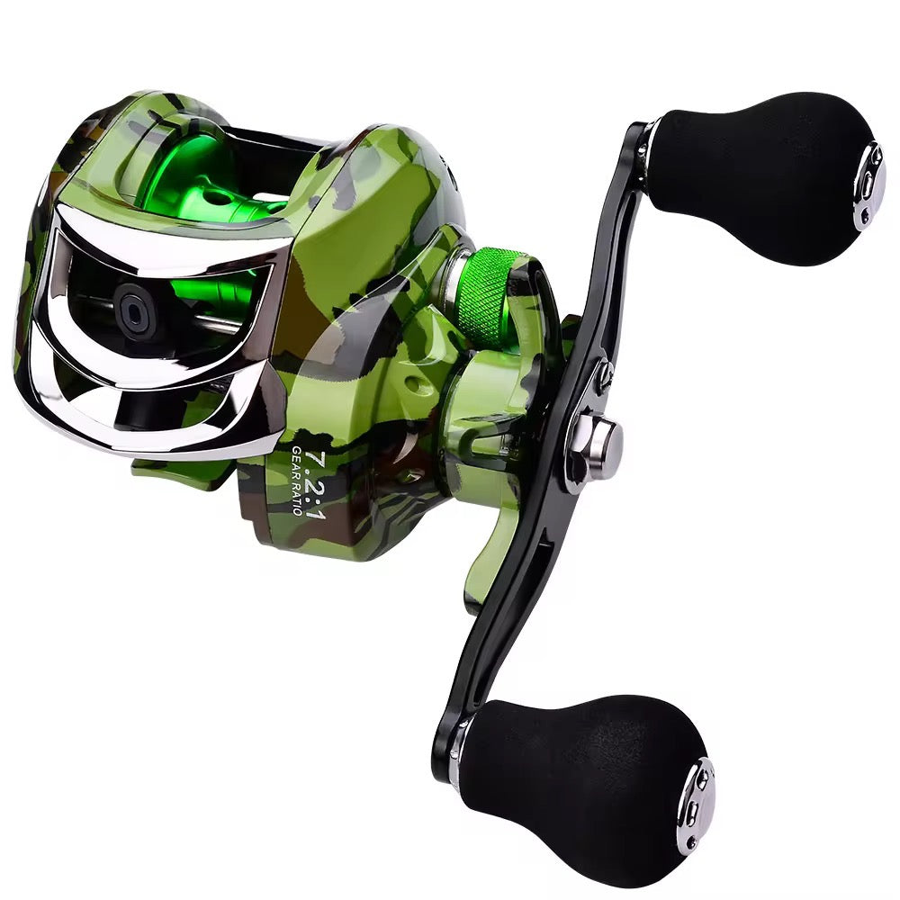 Reel Huevito Baitcast 19 Rulemanes Freno Magnetico Pesca