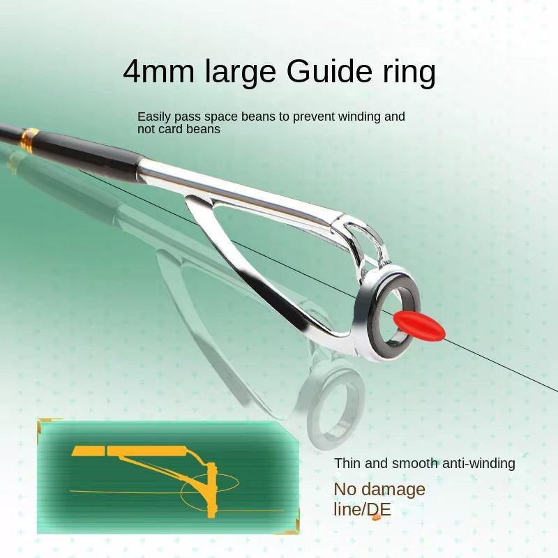 Caña Spinning Carbono 1.98m 2 Tramos Ultra Ligera