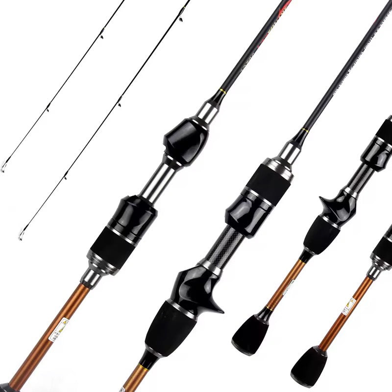 Caña Baitcast 1.8m Ultra Ligera Full Carbono Resistente