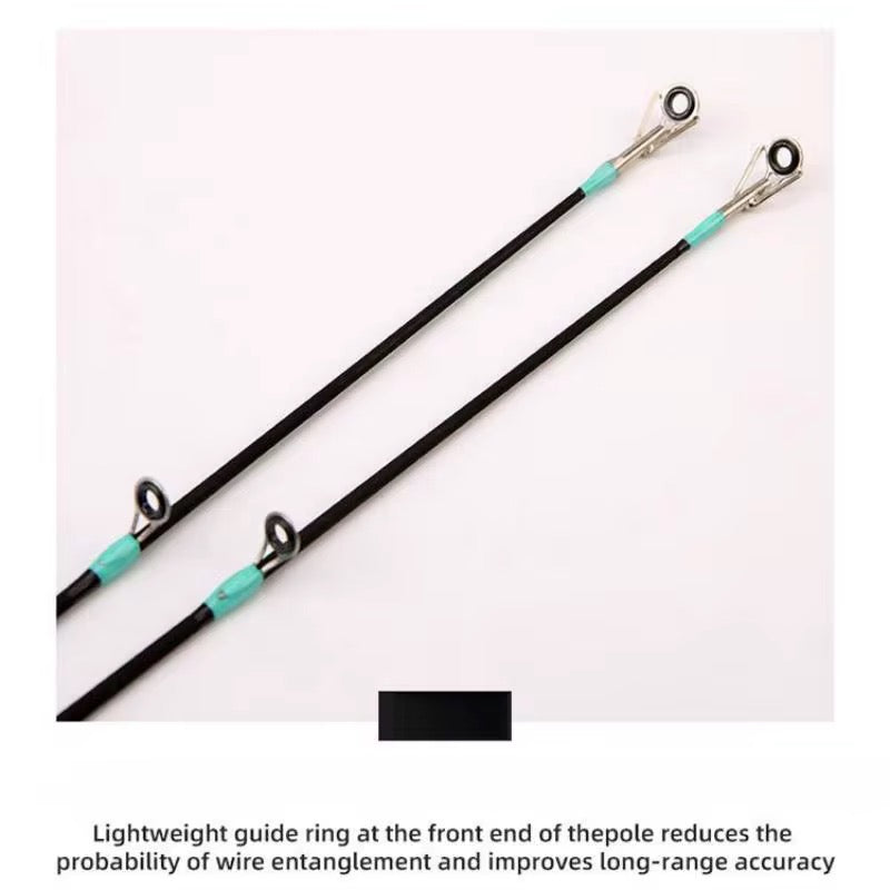 Caña Baitcast 2.1m 4 Tramos Portatil Y Resistente