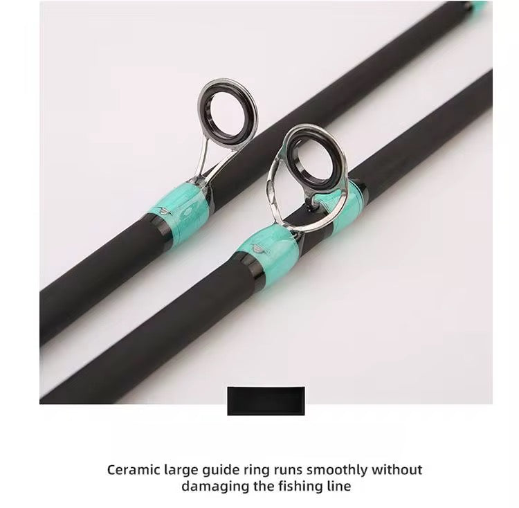 Caña Baitcast 2.1m 4 Tramos Portatil Y Resistente